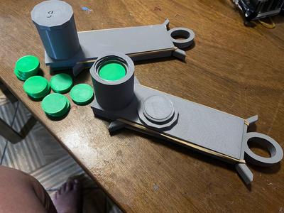 washer / disc rubber gun