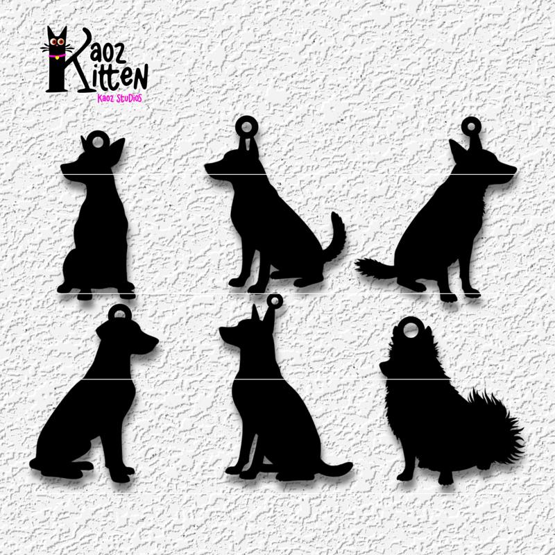 doggy charms dog keychanins or jewelry