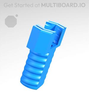 20 mm Mid Thread, Honeycomb Head, Small Thread Hole, T-Bolt