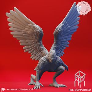 Crouched Harpy - Tabletop Miniature (Pre-Supported)