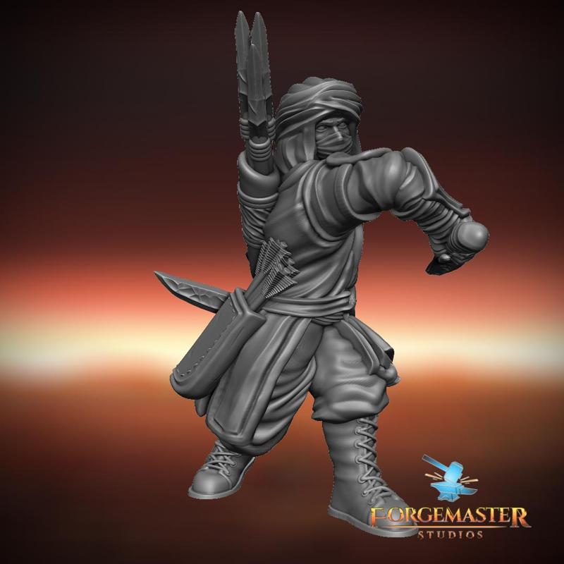 Crimson Targe Dagger Pose 03