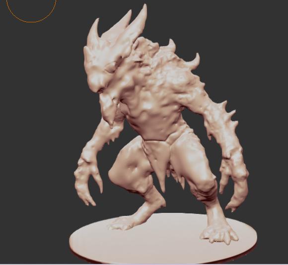 Miniature Monster for 3D Printing