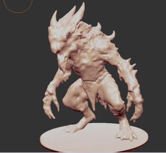 Miniature Monster for 3D Printing