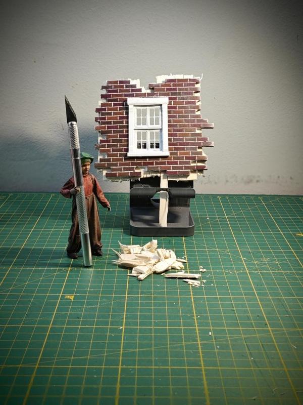 Collapsed Wall Diorama