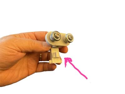 Tri fold shower door hanger part