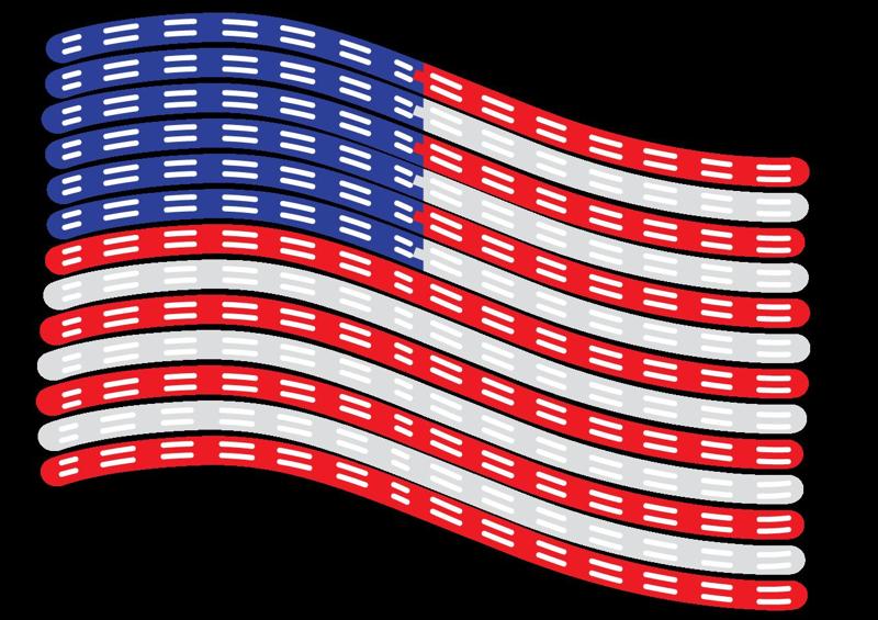 American Flag 196 Seed Pixel LED Channel