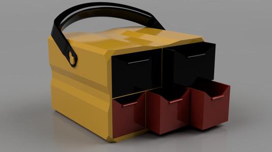 Sewing chest of drawers