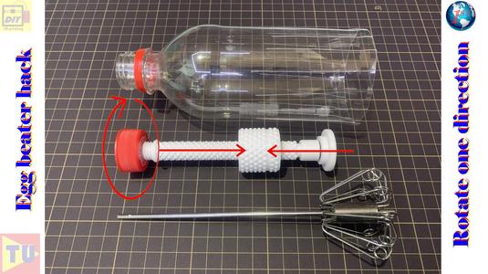 one rotate direction egg beater
