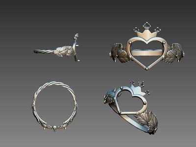anillo corazon