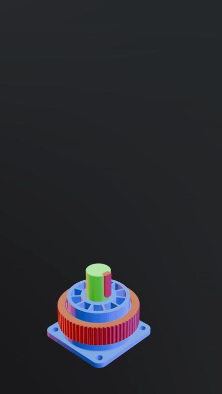 Mini 10:1 cycloidal gearbox