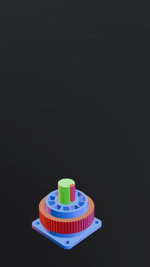 Mini 10:1 cycloidal gearbox