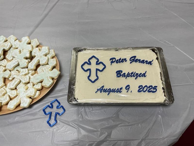 Baptism Cake Cross