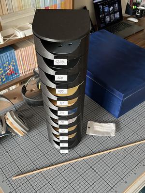 Schleifpapierturm 125mm modular sandpaper rack