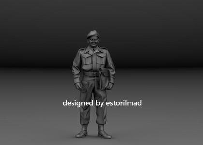WW2 BRITISH OFFICER EUROPEAN FRONT