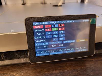 Snapmaker J1 Displaygehäuse für - display housing for FYSETC PanelDue