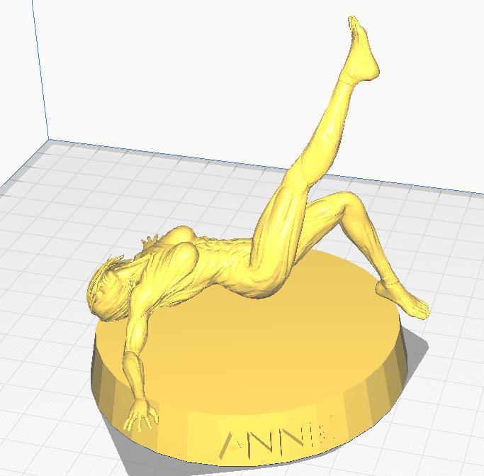 Female titan from aot - attack on titan on the floor