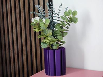 Vase Abstract Wavy Organic