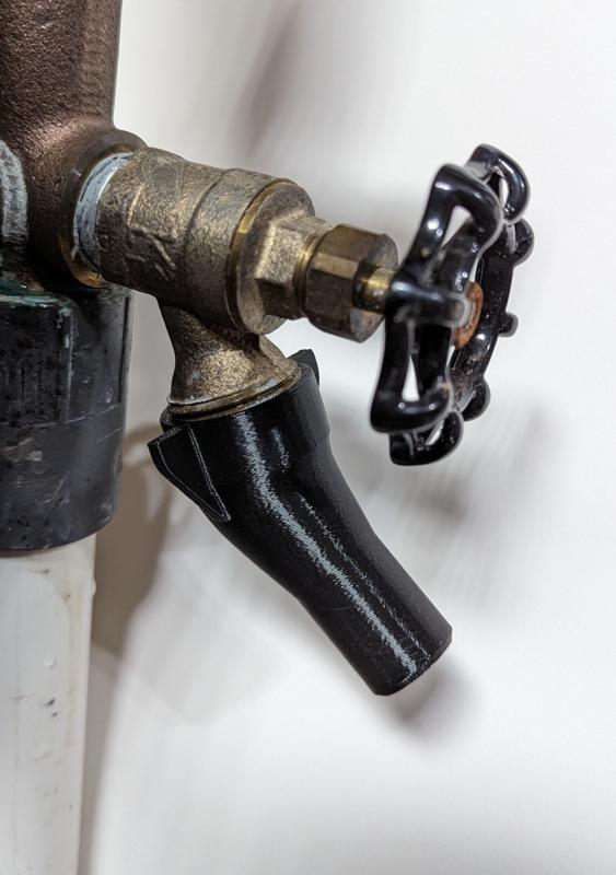 Hose Bib Bottle Filler Spout