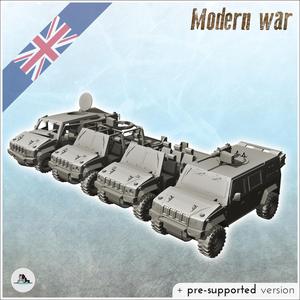 Set of British vehicles Iveco LMV Lince Panther CLV with different variants (4) - Cold Era Modern Warfare Conflict World War 3 RPG Afghanistan Iraq