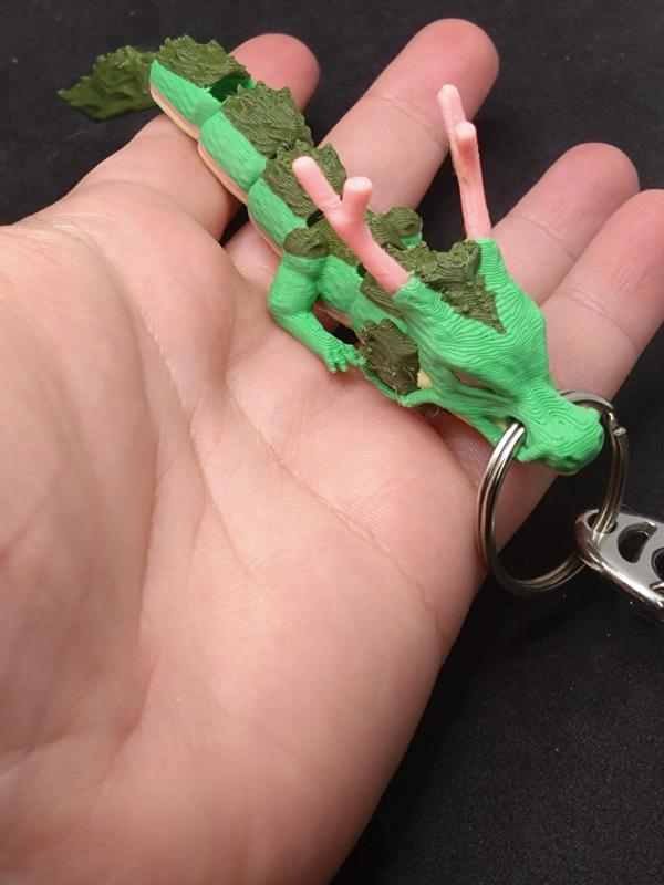 Articulated Little Shenron keyring