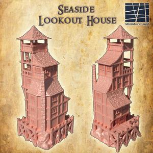 Seaside Lookout House - Tabletop Terrain - 28 MM
