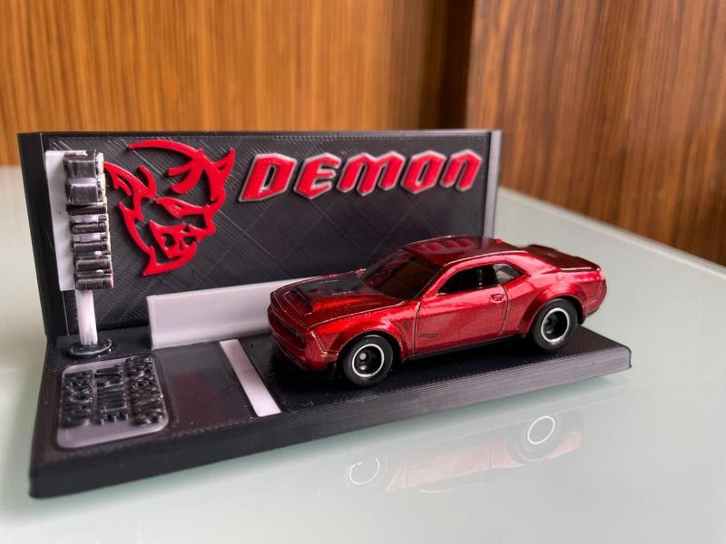 Hotwheels Dodge Challenger SRT Demon Display Base