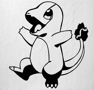 CHARMANDER POKEMON POKEMON WALL ART 2D DECORATION
