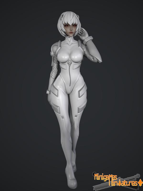 Space elf anime figurine 3d print model (January 2022)