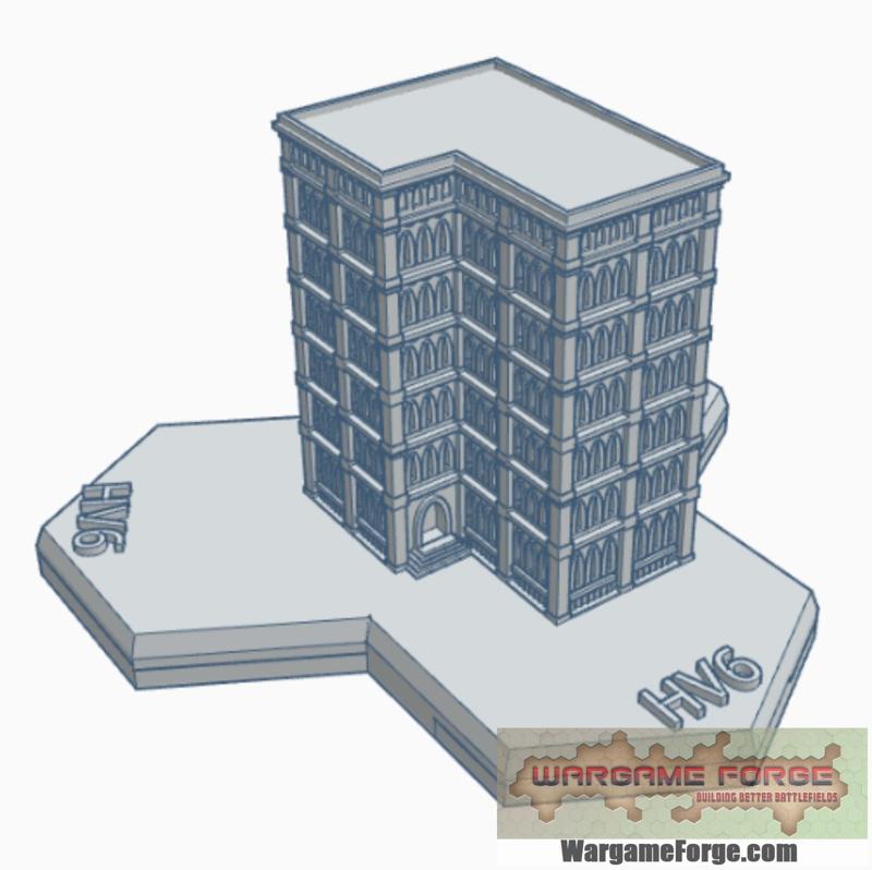 Gothic Building 97 Hex Map Scale HMSG097