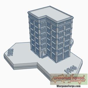 Gothic Building 97 Hex Map Scale HMSG097