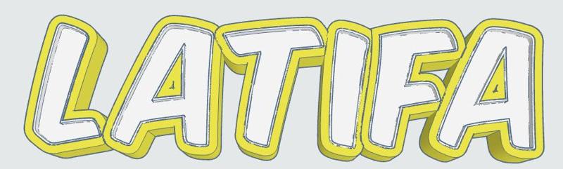 LATIFA LED- Namenslampe (Name lamp)