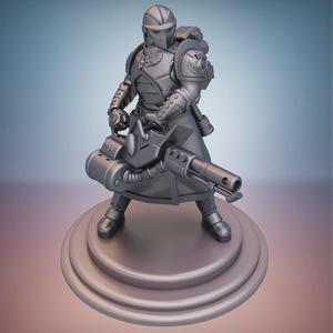 Sanctus Manipulus. Flamethrower specialist.
