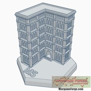 Gothic Building 40 Hex Map Scale HMSG040