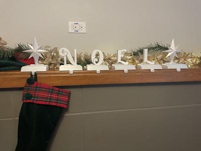 NOEL Christmas stocking hangers