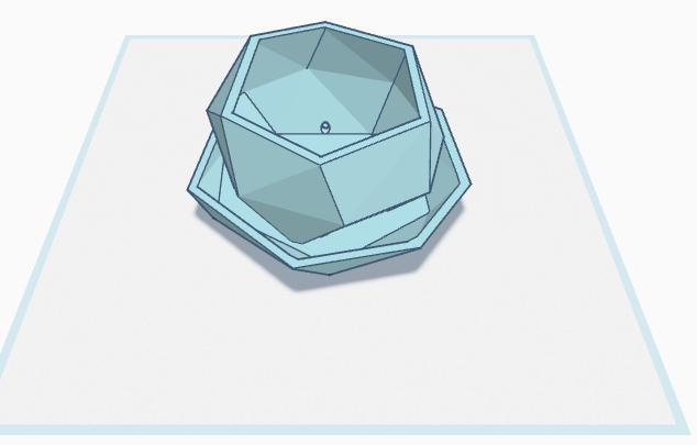 Mini tiesto hexagonal