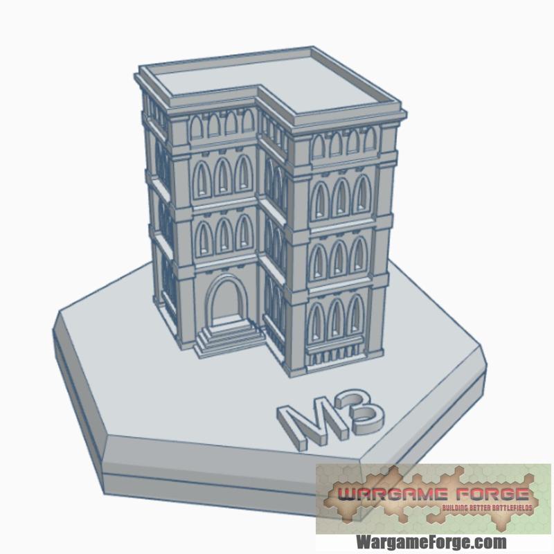 Gothic Building 11 Hex Map Scale HMSG011