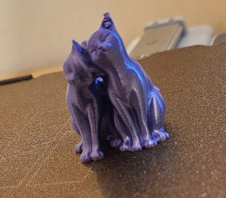 Two Nuzzling Cats remixed earing hole