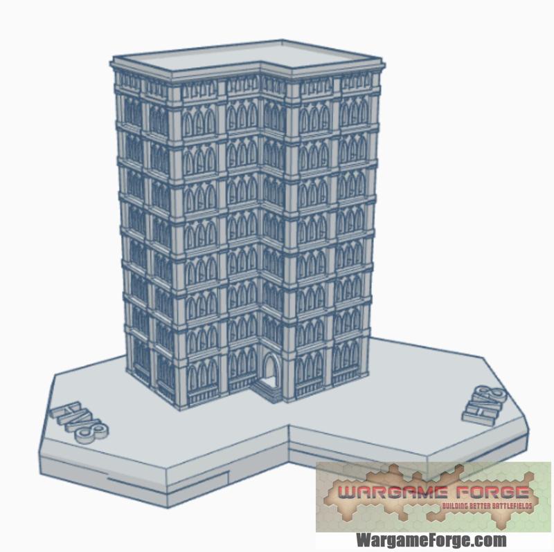 Gothic Building 91 Hex Map Scale HMSG091
