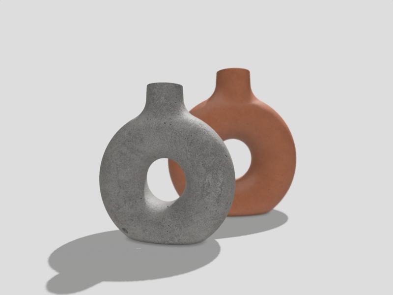 weighted circle Vase