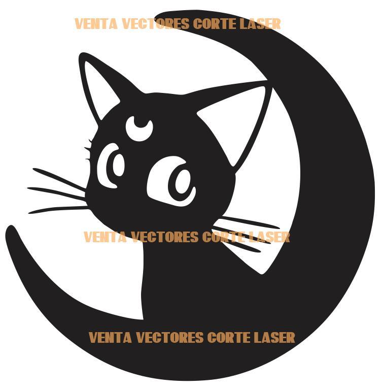 SAILOR MOON - MOON CAT WALL ART DECORATION - ANIME 3D PRINTING AND LASER CUTTING