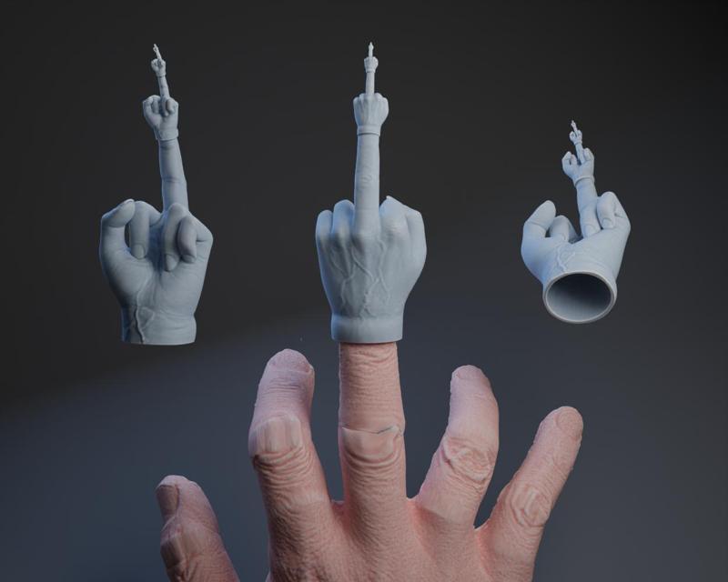 Infinite Middle Finger Puppet