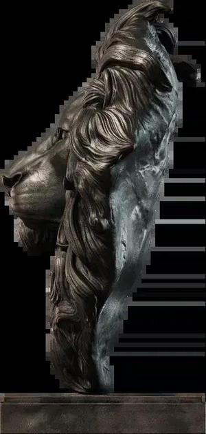 Majestic Lion Head – 3D Printable Sculpture for Art, Decor or Jewelry