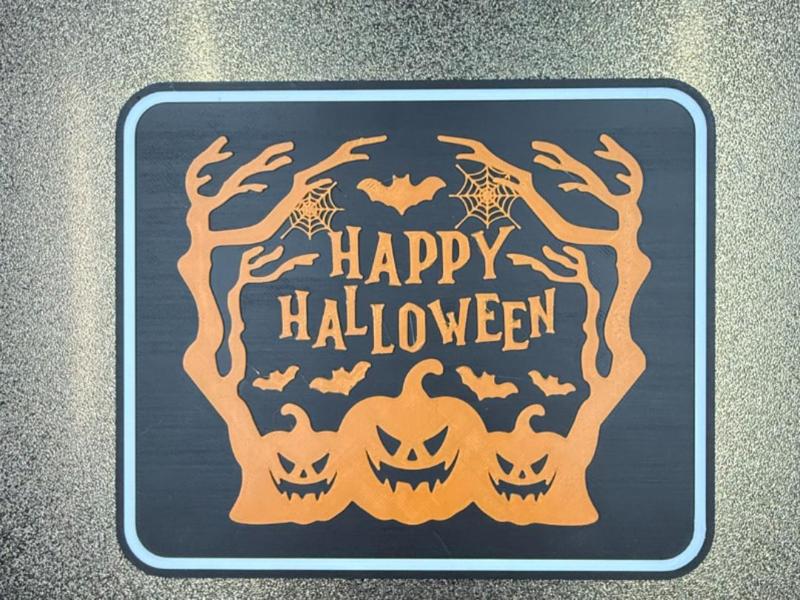 HAPPY HALLOWEEN SIGN FOR DOOR/WALL/FRIDGE