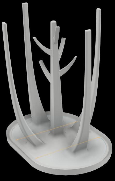 Baby bottle drying rack