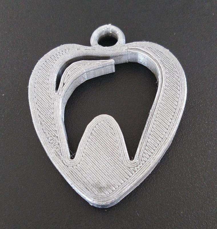 Hearth tooth keychan - llavero corazón dental