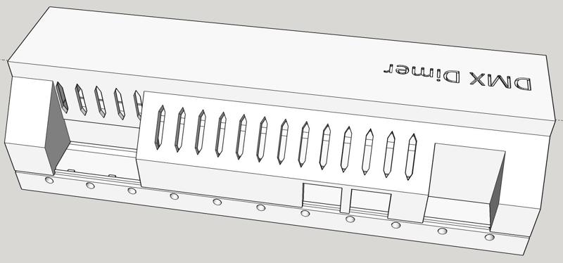 DMX 30CH Dimmer na DIN