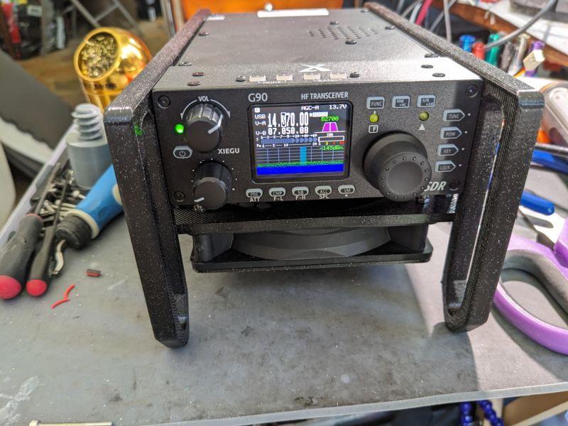 G90 Radio Desk Stand with Cooling and Power Distribution