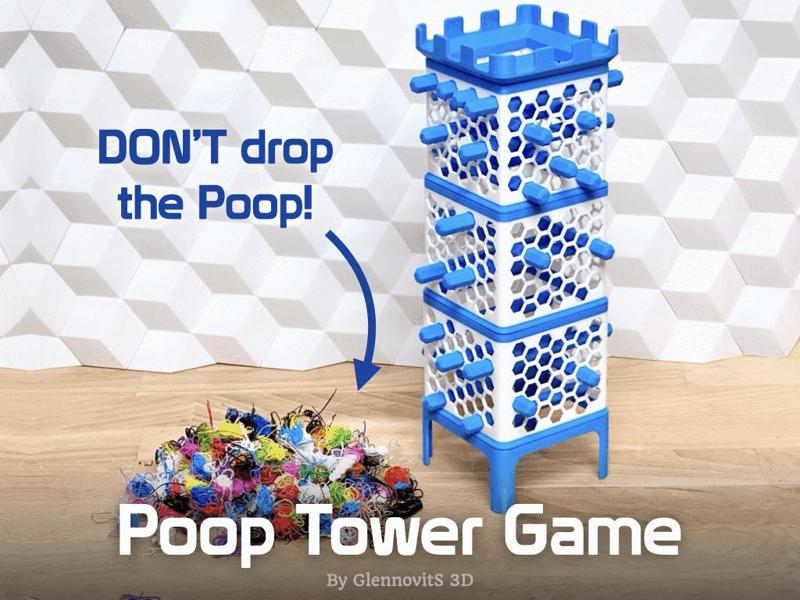 Poop Tower Game (purge escape - jenga style)