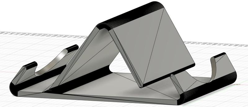 Universal 2-Sided Phone Stand for phones with an fingerprint reader at the bottom