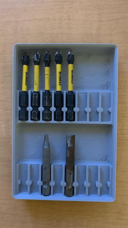 Gridfinity Driver Bit Tray 60mm